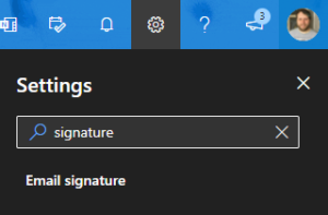 Email Signature Option